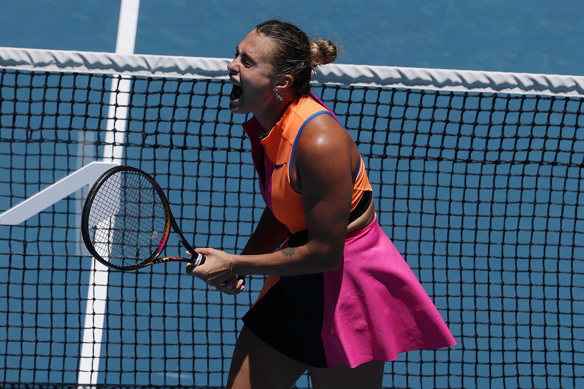 博鱼电竞-萨巴伦卡双抢七胜波塔波娃 晋级澳网女单16强