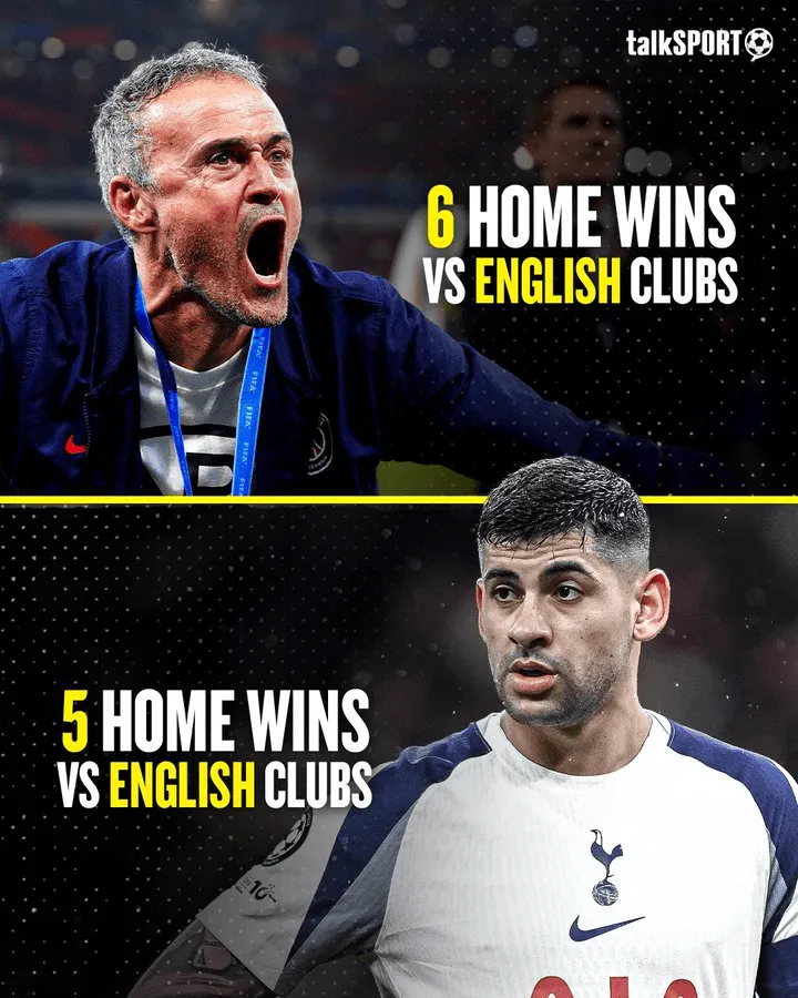 博鱼电竞-自2025年1月1日以来，巴黎在主场击败英格兰球队比热刺还多